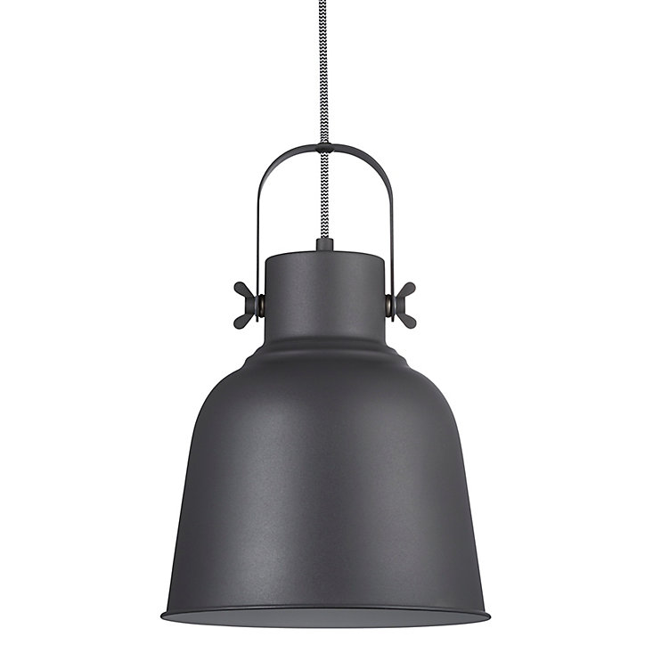 Suspension Adrian 25cm E27 25W noir Nordlux
