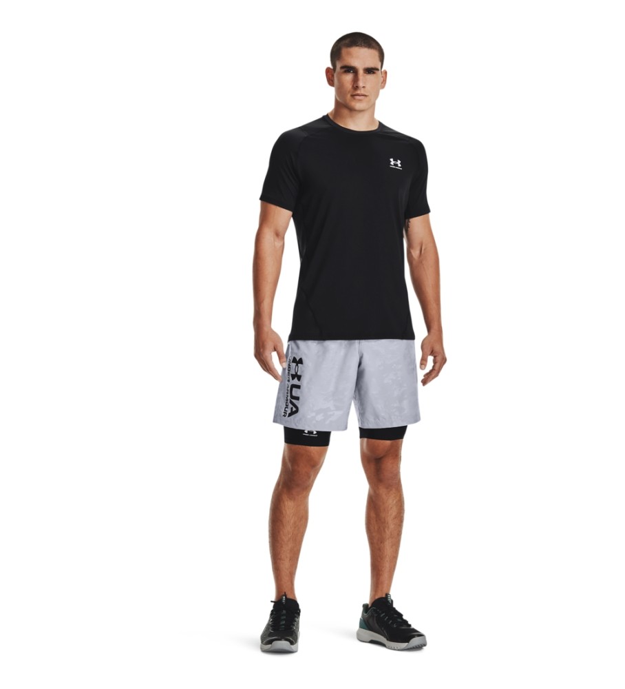 Camiseta Under Armour HeatGear Armour Fitted de manga curta, preta