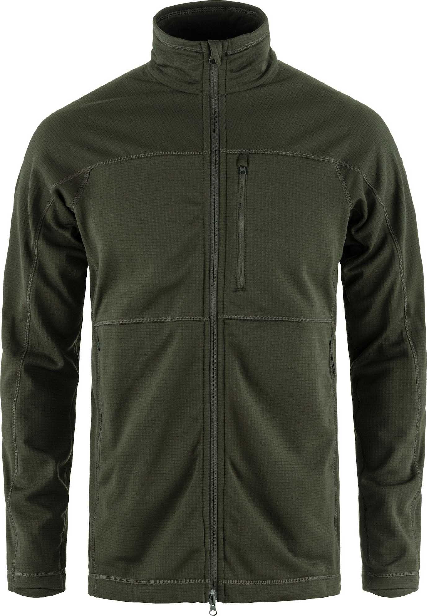 Abisko Lite Fleece Jacket Herre Deep Forest