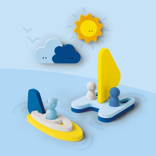 Quut badfiguren zeilboot