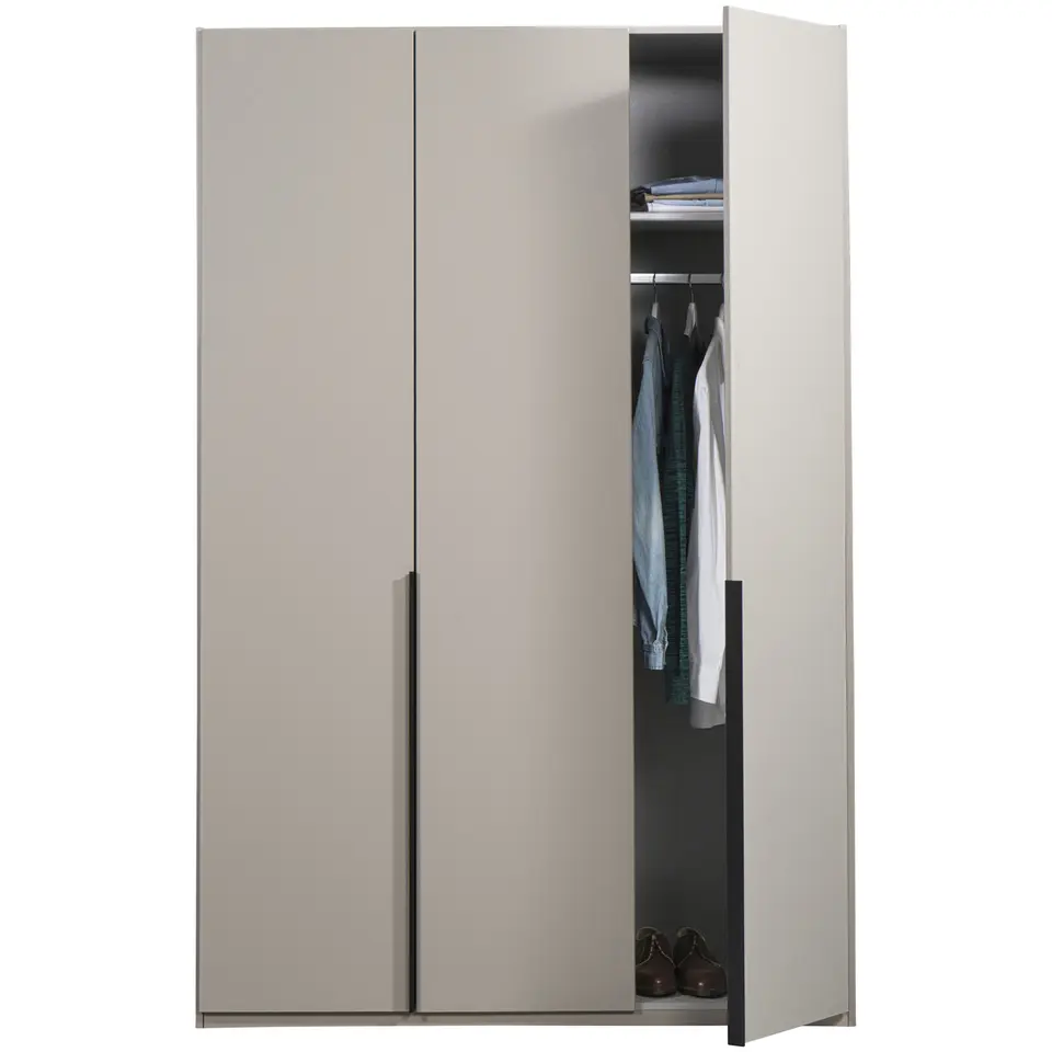Kledingkast Milaan 3-deurs - greige - 236x135x58 cm