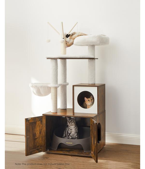 Feandrea Kratzbaum mit Katzenklo-Schrank, ca.