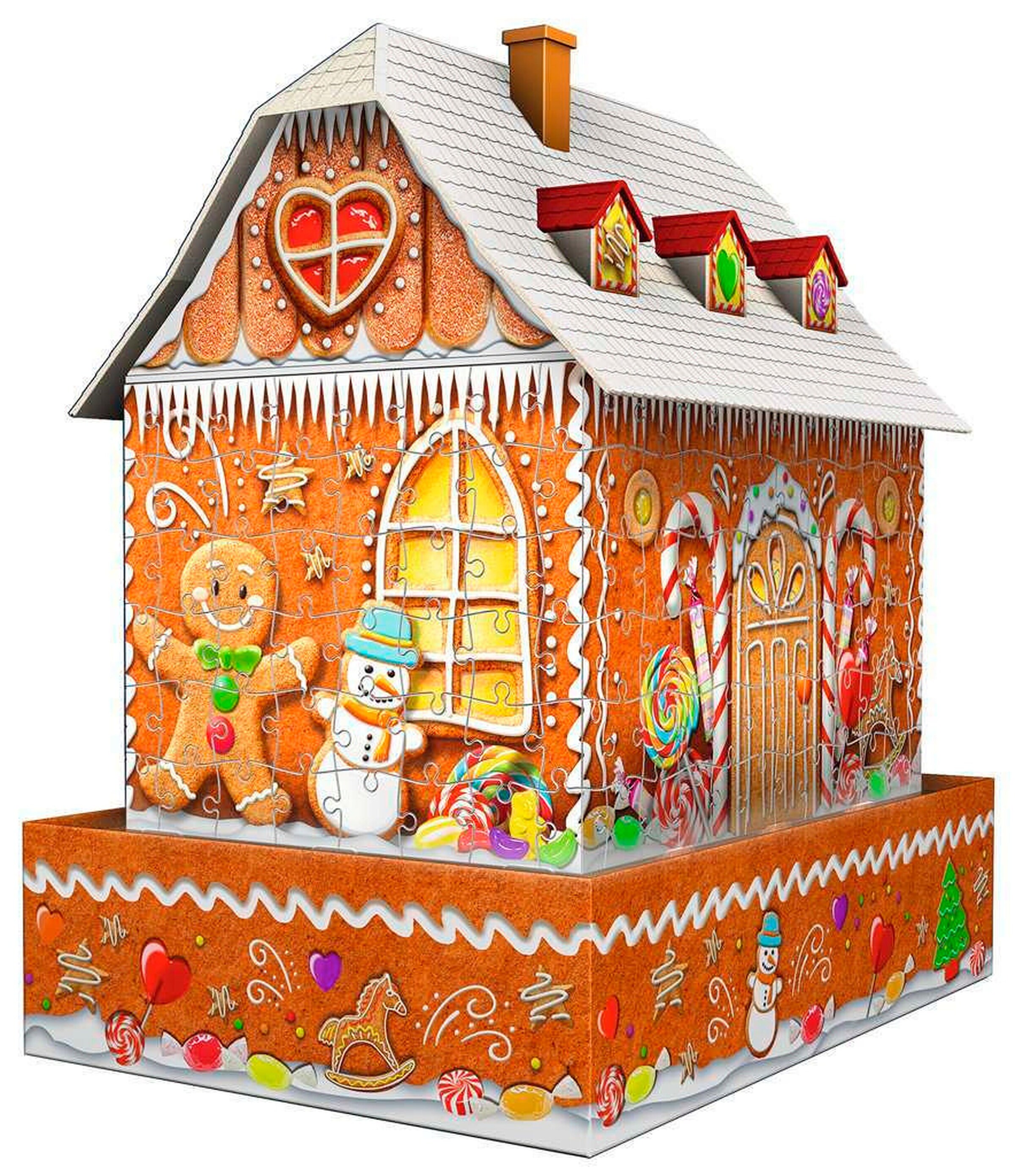 Ravensburger Lebkuchenhaus bei Nacht