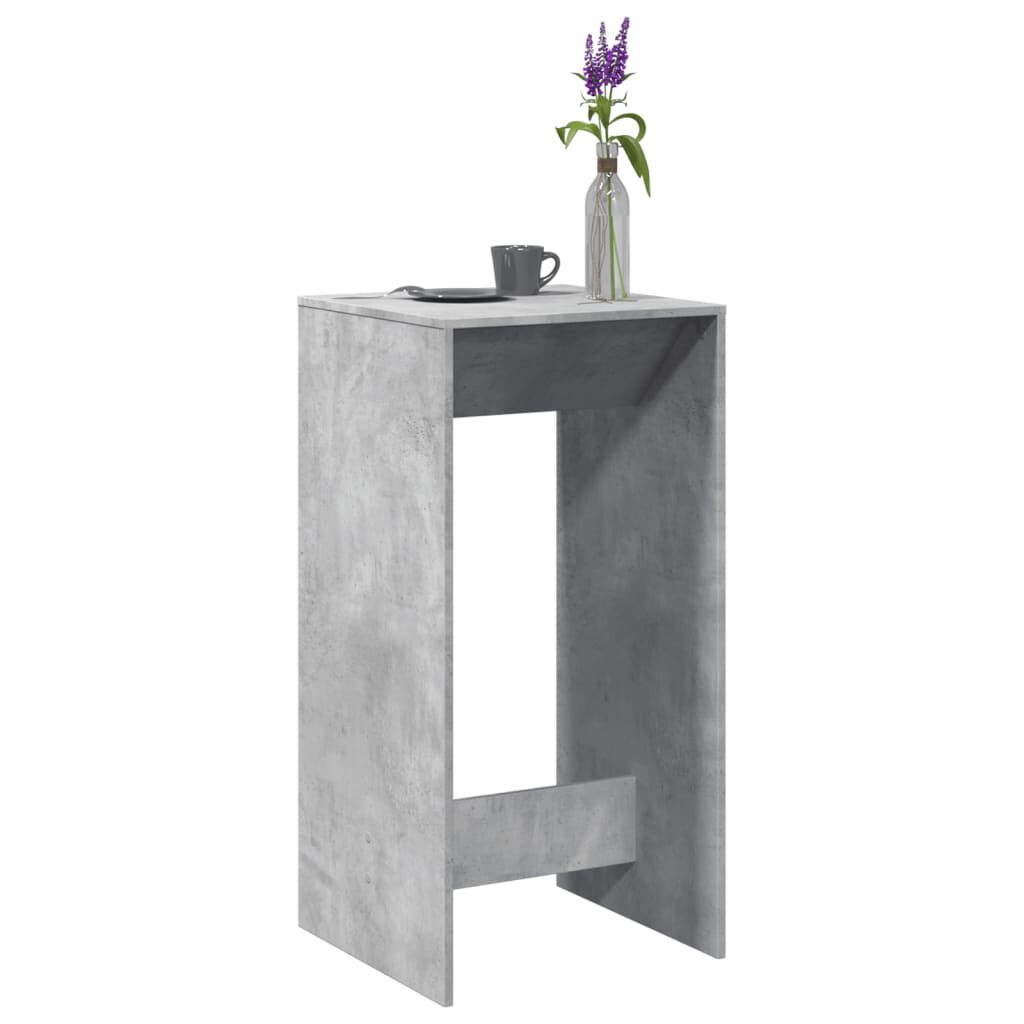 vidaXL Bartafel betongrijs 51x50x103,5 cm