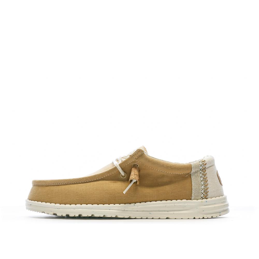 Hey Dude Chaussures Moutarde Homme Hey Dude Wally Break Stitch