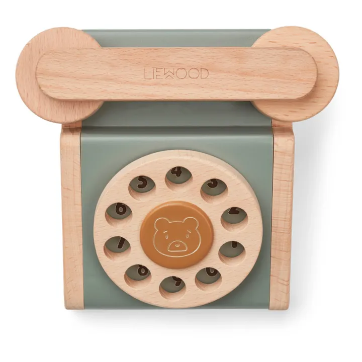 Liewood Téléphone classique Selma en bois | Vert
