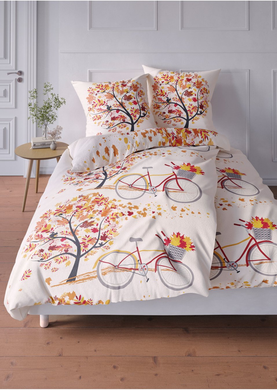 Parure de lit avec bicyclette