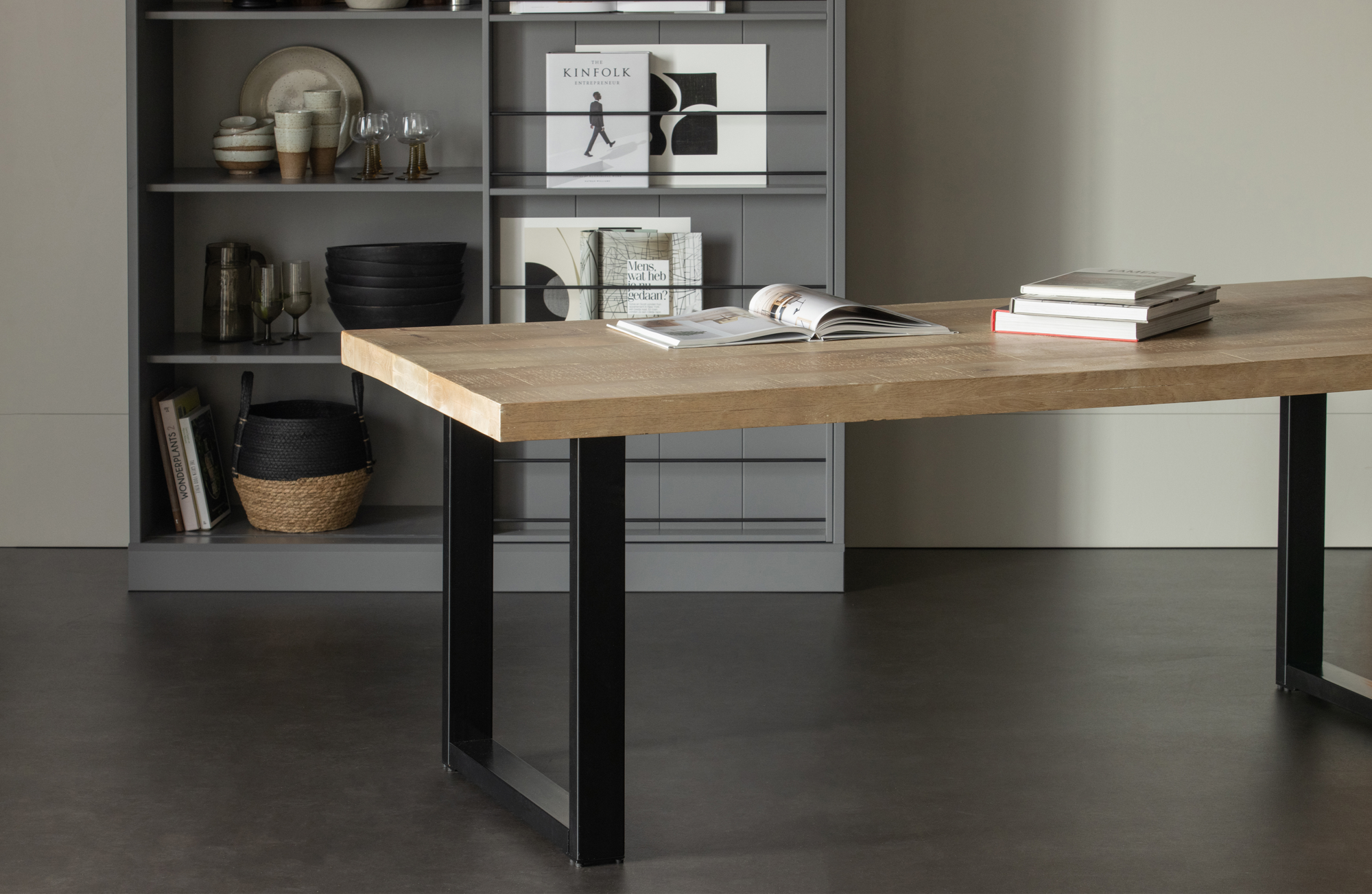 WOOOD eettafel Tablo mangohout 180x90 Alkmaar poot