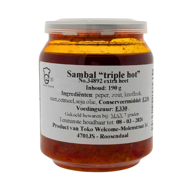Chef Kok Sambal Driedubbel Heet 190g