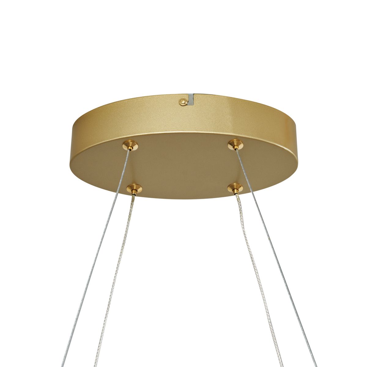 Design hanglamp messing 120cm incl. LED 3-staps dimbaar - Ovallo