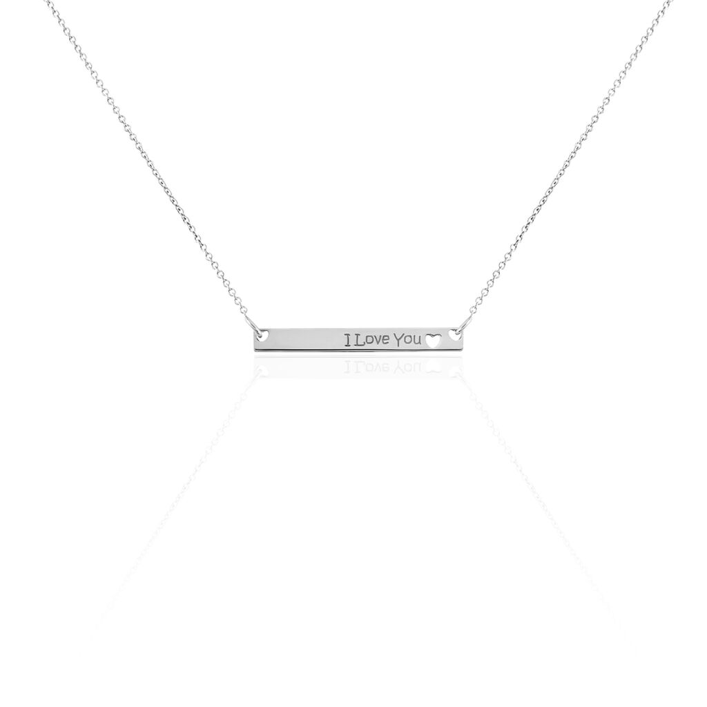 Collier Kamile Argent Blanc