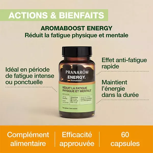 Pranarom Aromaboost Aromaboost Energy 60 Cápsulas