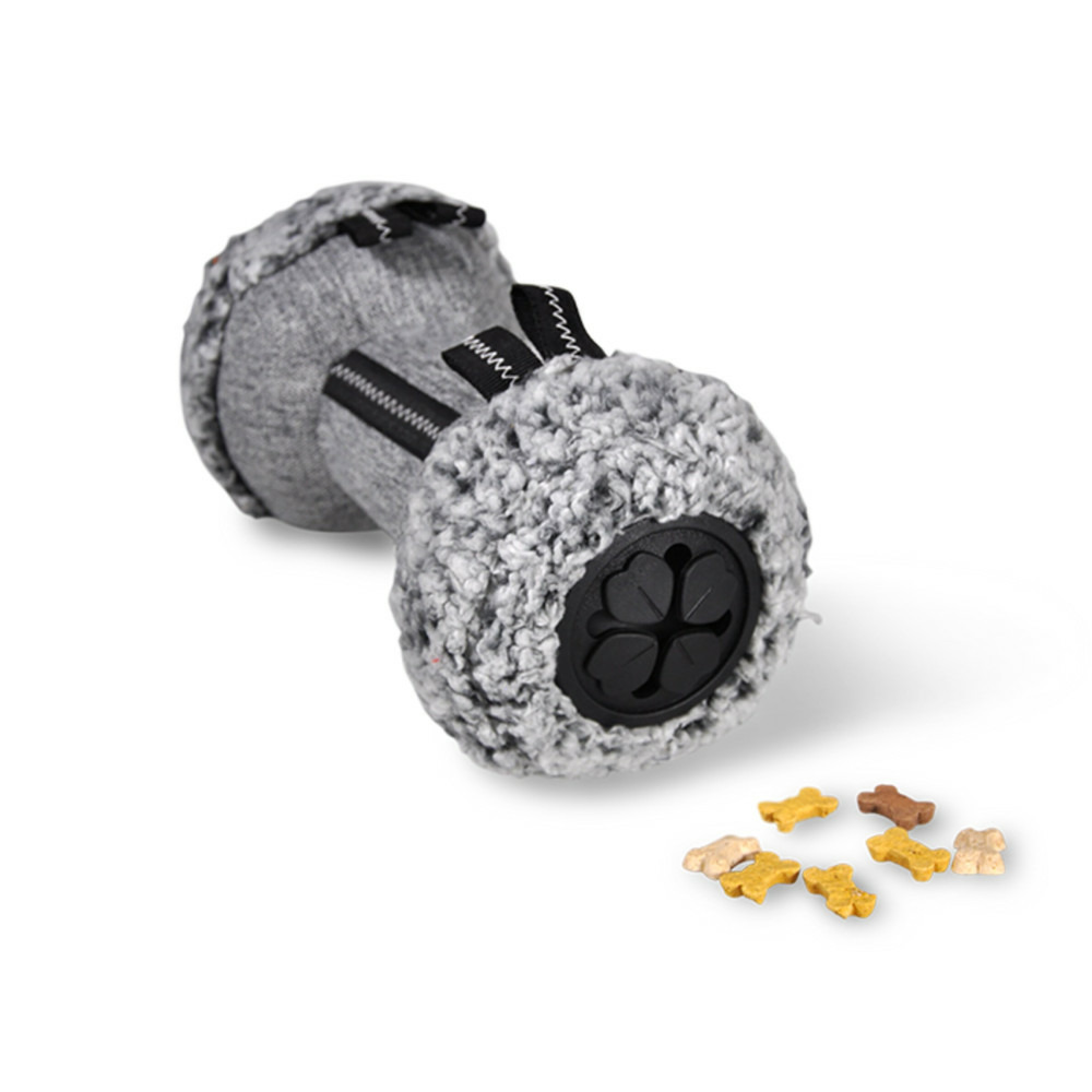Jouet peluche os distributeur avec friandises 180 g pour chien