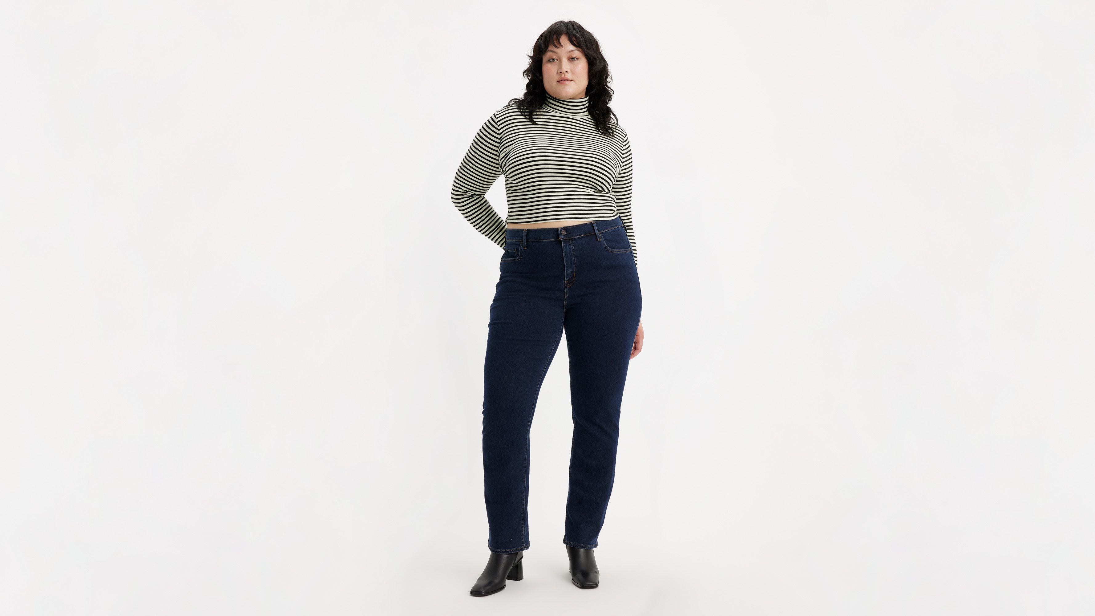 Jean 724™ taille haute Straight - Lots Of Love - Bleu