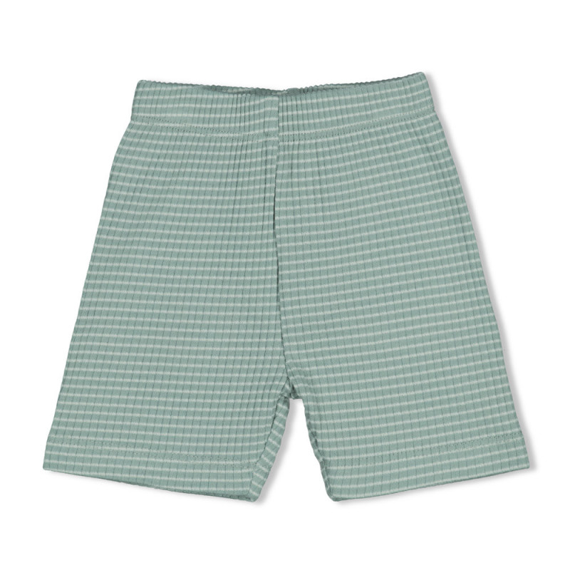 Feetje shortama wafel - Summer Special zeegroen