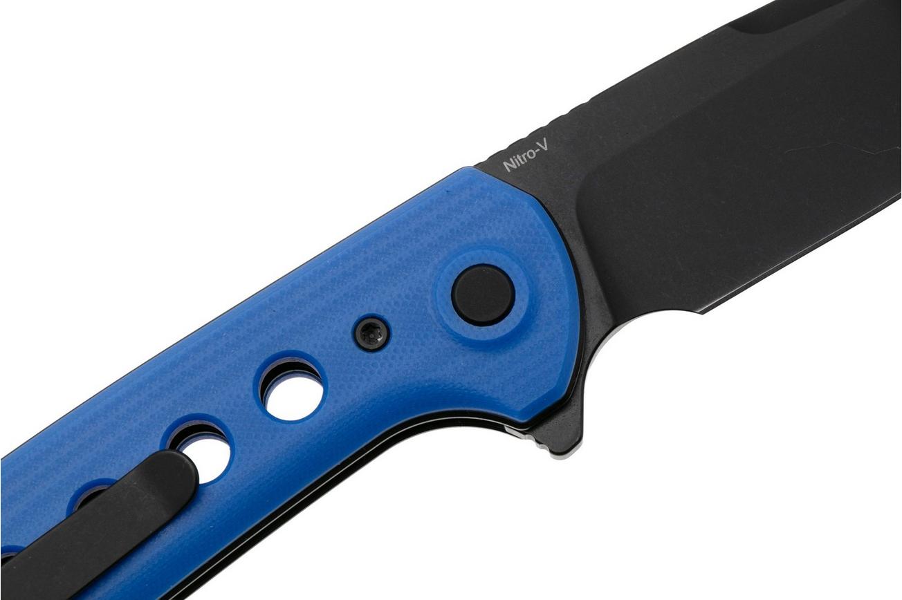 Reate PL-XF PVD Nitro-V, Blue G10, zakmes