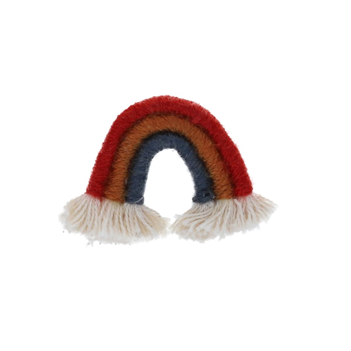 Broche arc-en-ciel brique moutarde Pondie Chérie