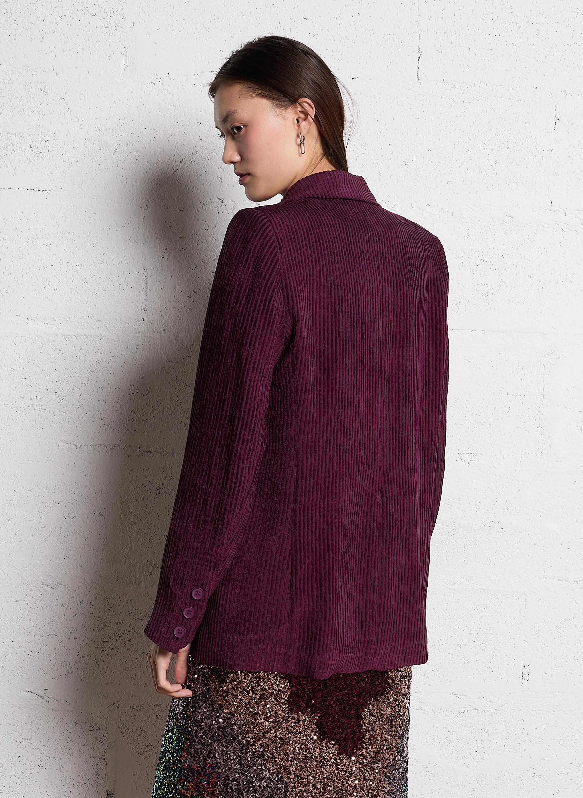 Veste de tailleur droite | Rouge