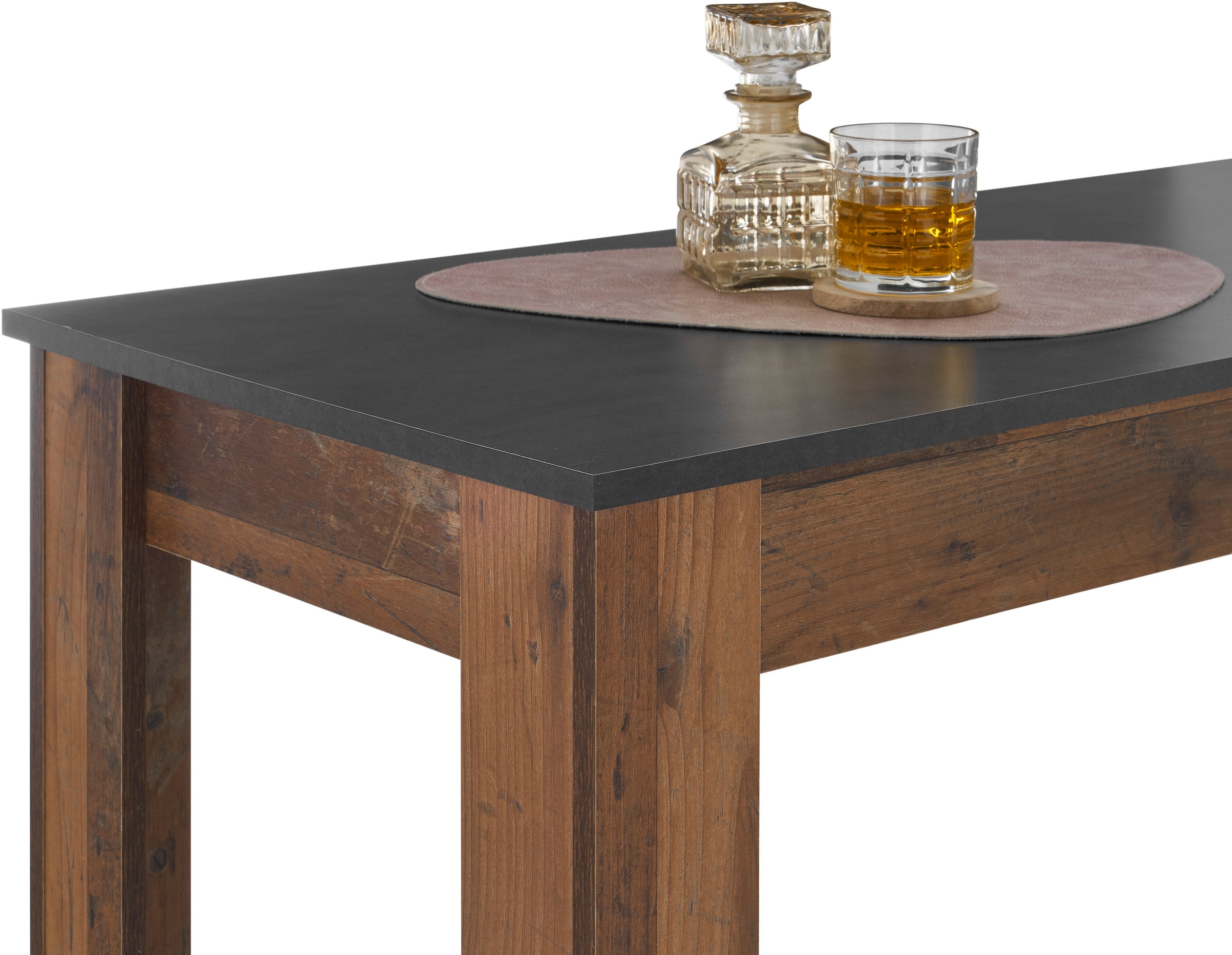 Stolkom Bartisch »Modesto Küchentisch, Bistrotisch, Stehtisch Küche, BxHxT 115x103x50 cm« Grozügige Fläche, Stabiler Halt, Tischplatte melaminbeschichtet