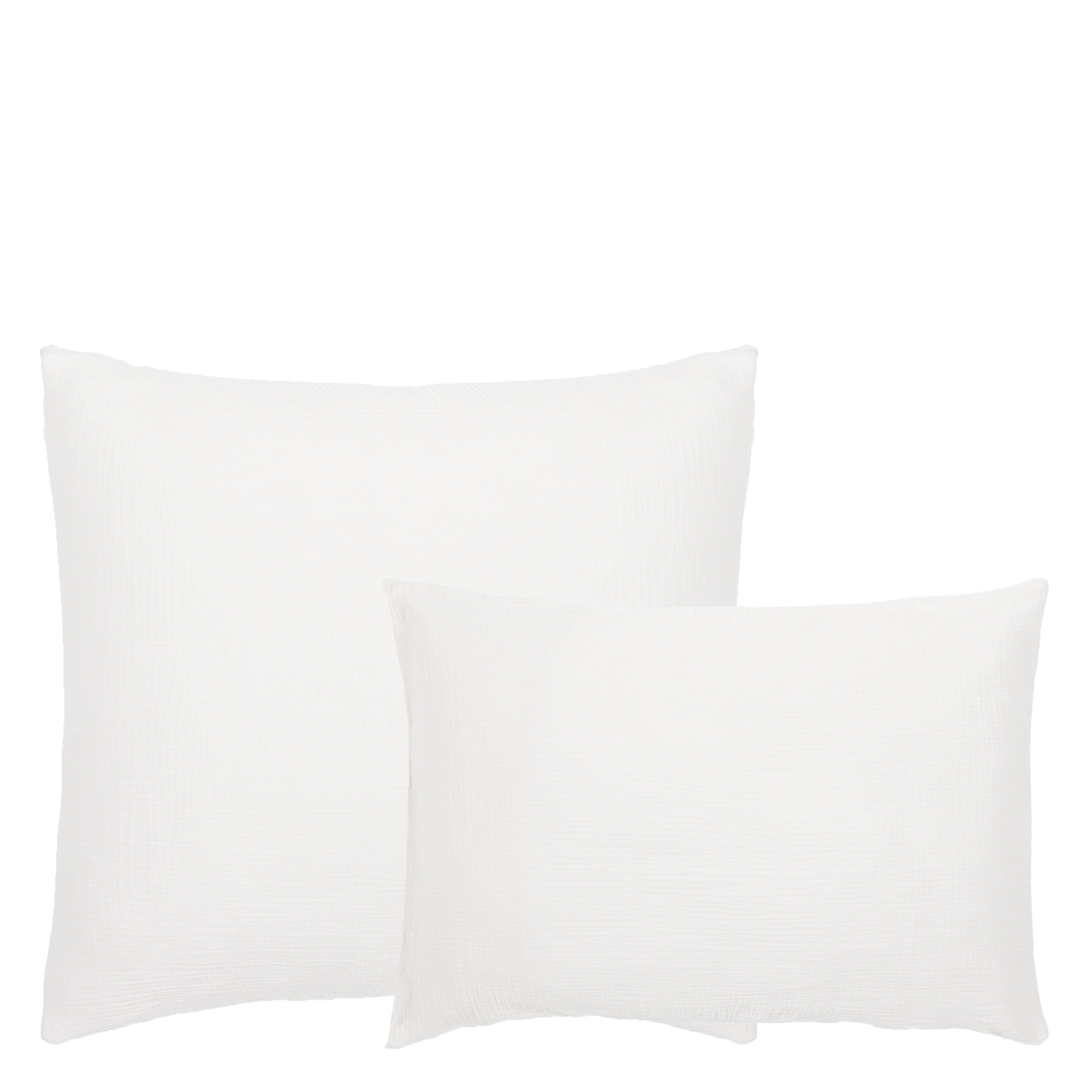 TO GAZE - Taie d'oreiller en coton biologique| Blanc