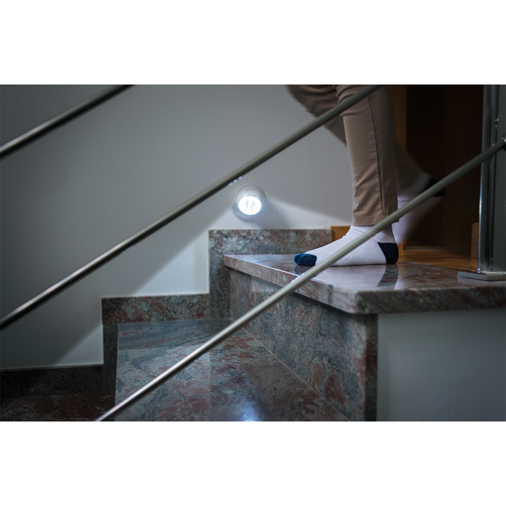 8 LED's Vigilamp Outdoor Lampe Home Deko Wandleuchte Beleuchtung mit Bewegungsmelder Batteriebterieben IP44 (VVAVACIND0255) - Kaltweiss