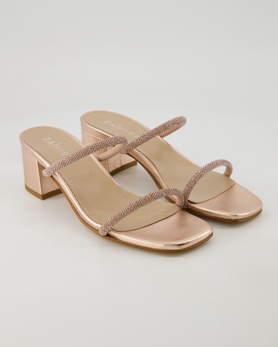 Zahira 12406 Pantoletten in Roségold
