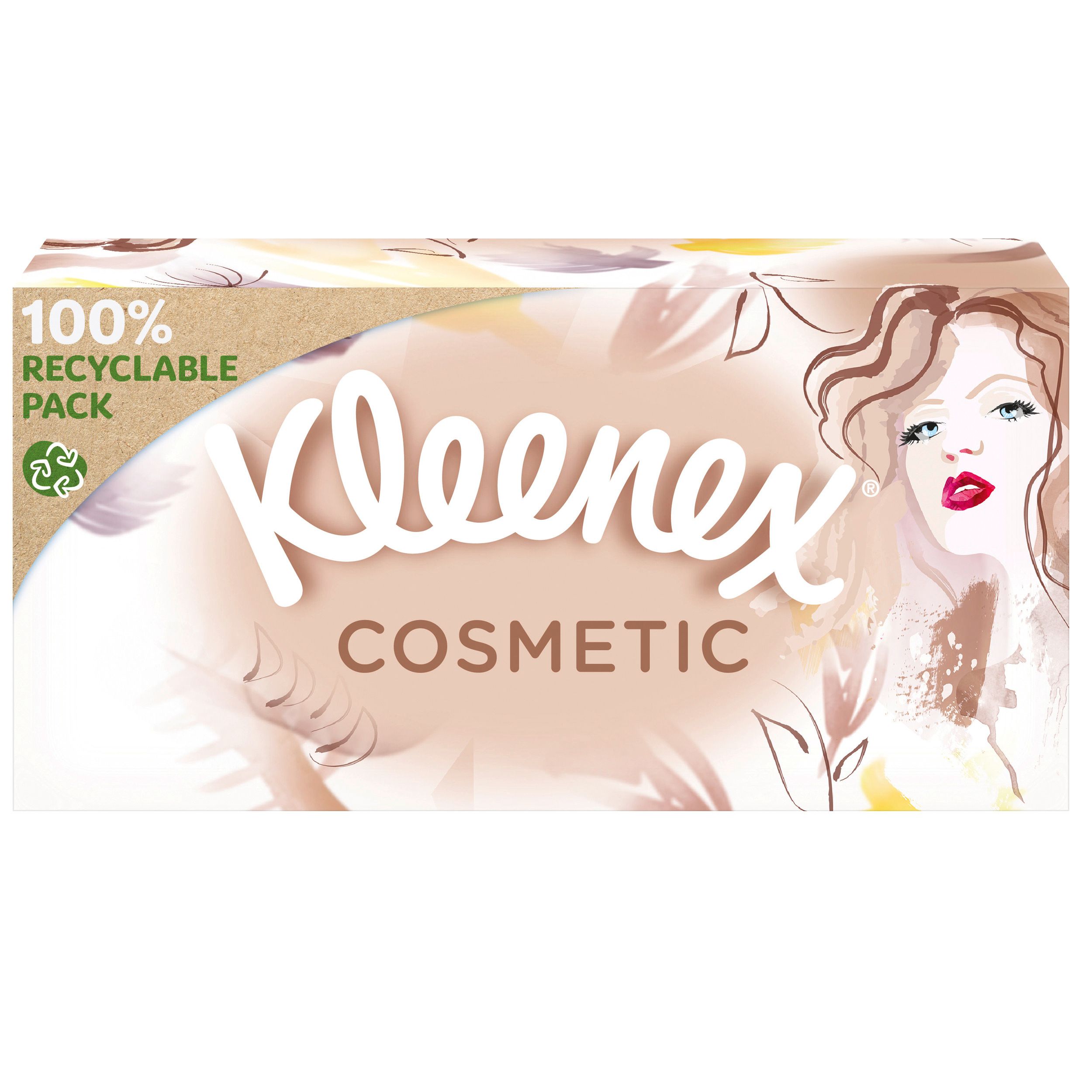 Kleenex Cosmetic Kosmetiktücher-Box Taschentücher extra-weich 3-lagig