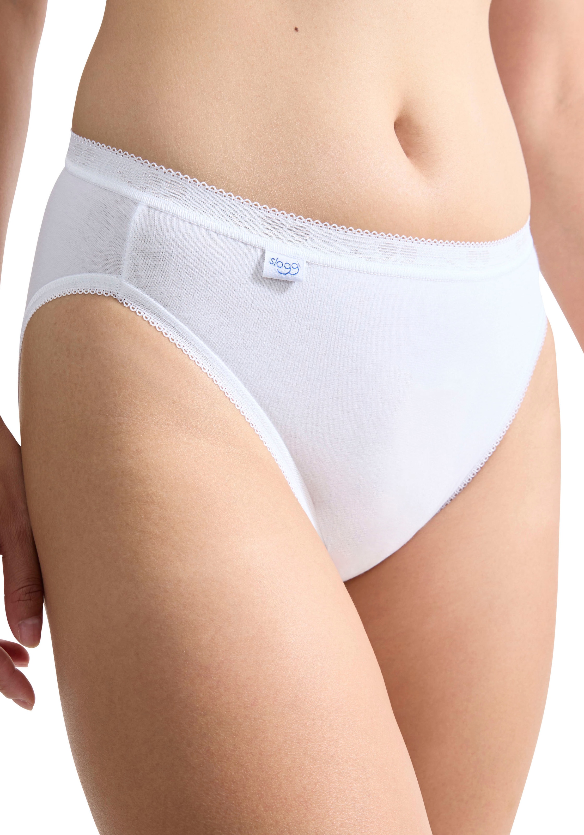 sloggi Taillenslip »Basic+«, weich, Baumwollmix, Multipack, elastisch