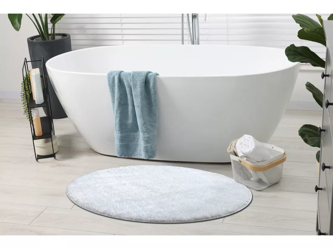 Tapis de salle de bain SYNERGY cercle, glamour, antidérapant, doux - cercle 100 cm