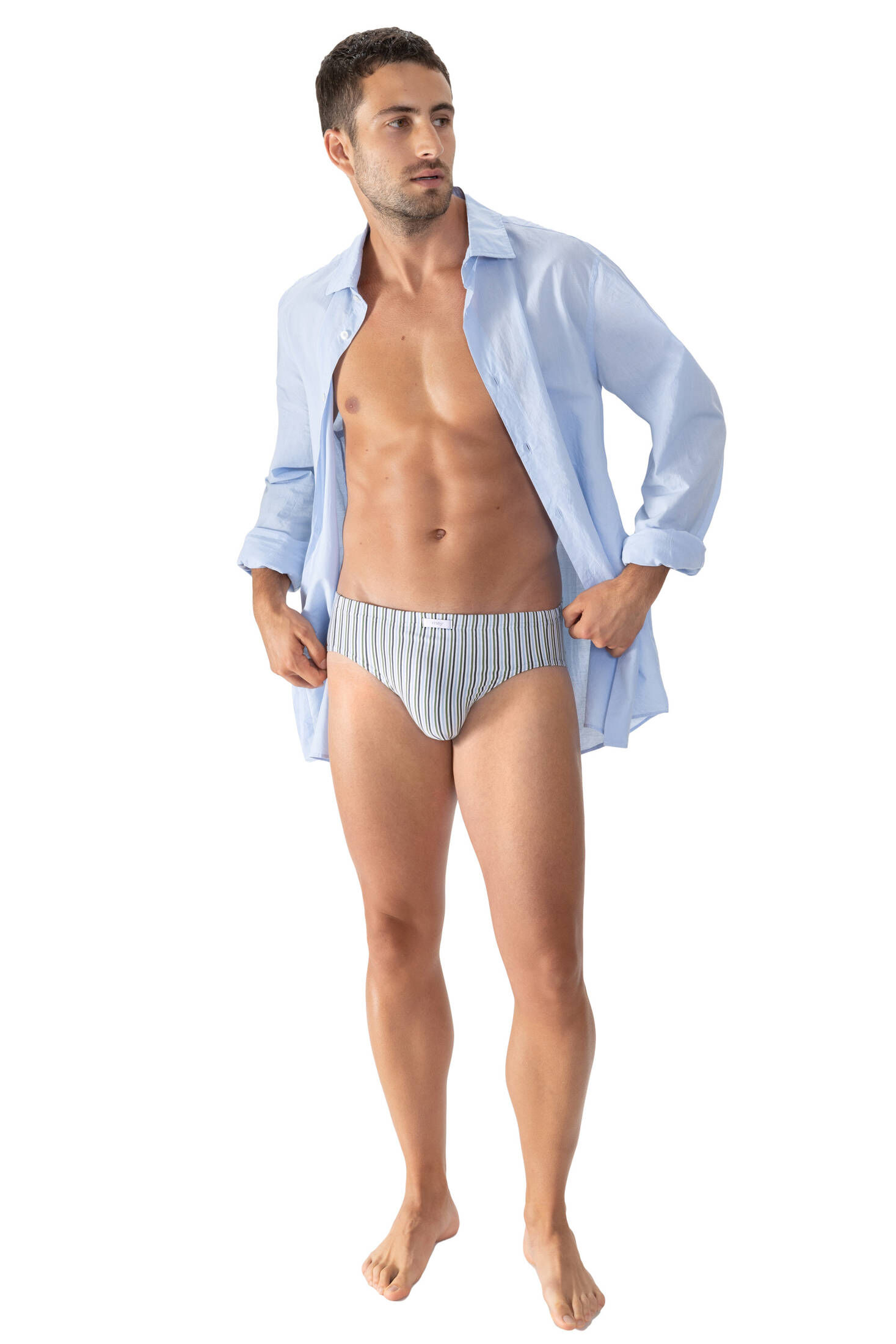 mey| Herren Jazz Pants Serie Light Stripes