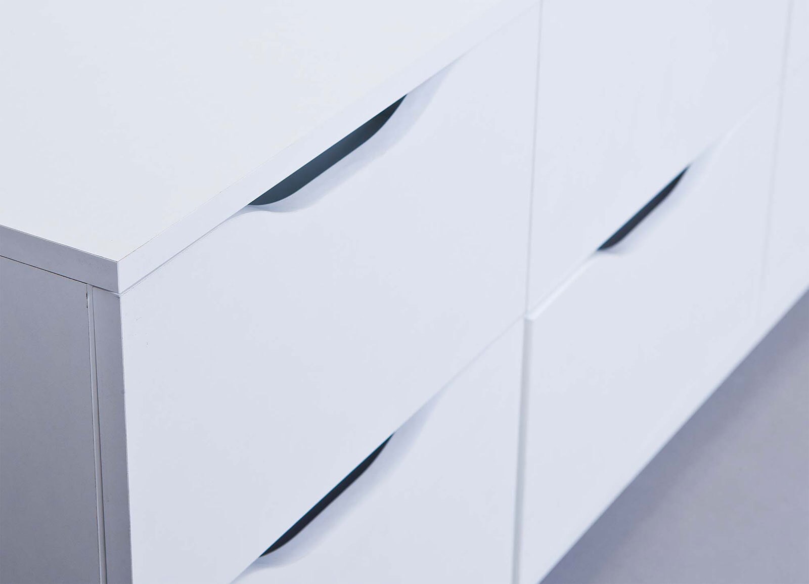 Kommode Noah 6-B 122 x 50 cm weiß