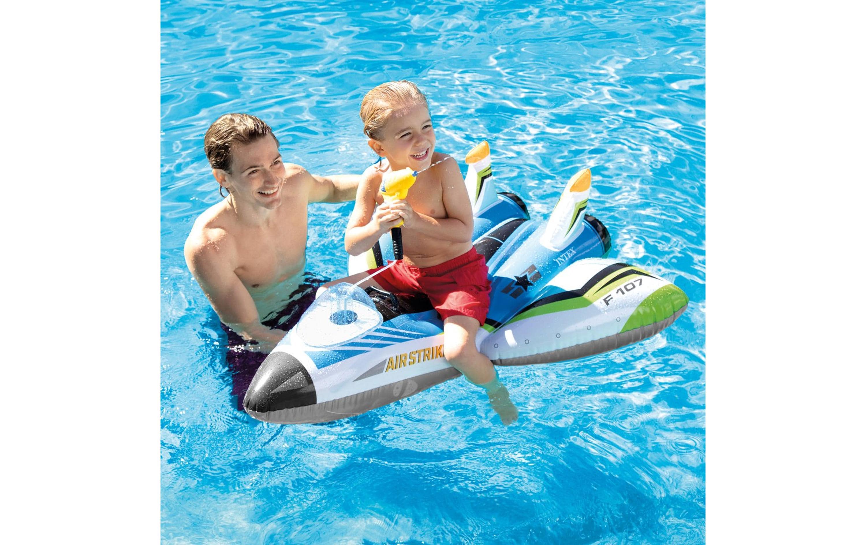 Water Gun Plane Ride-Ons assortiertAufblasbares Spielzeug für Pool & Strand