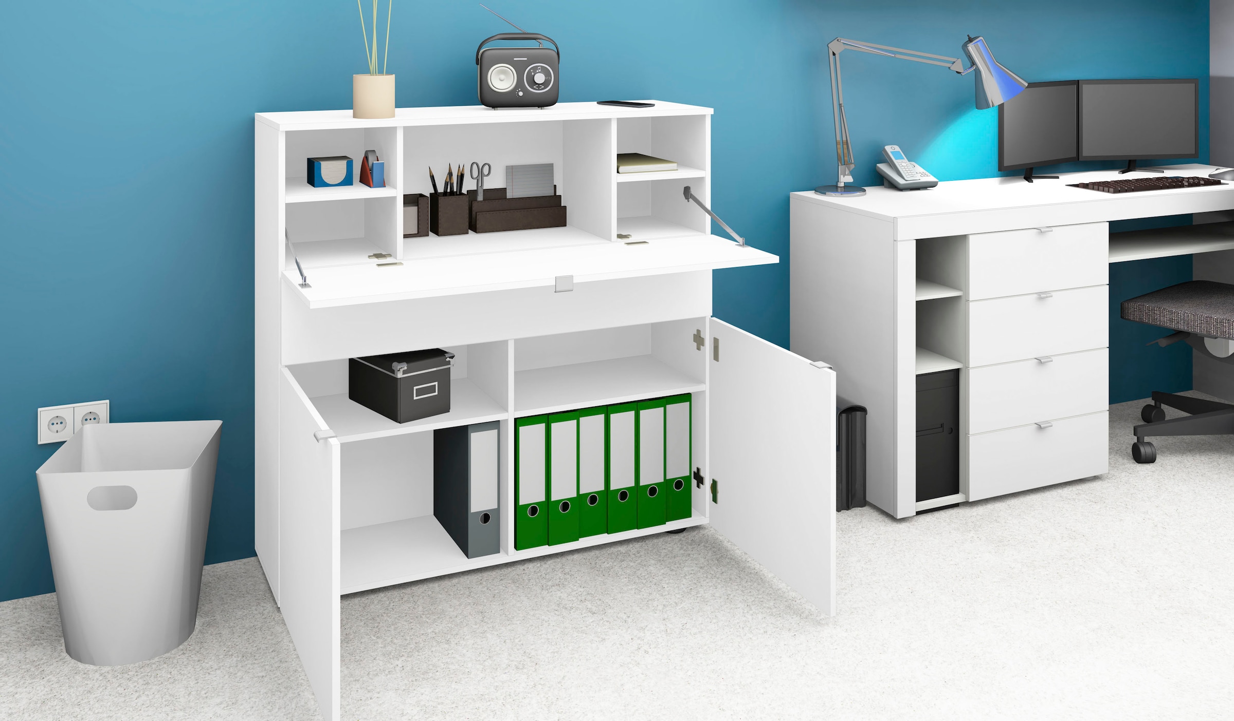 borchardt Möbel Sekretär »Dolly« platzsparend, Home-Office-Schreibtisch, Breite 110 cm, Made in Germany