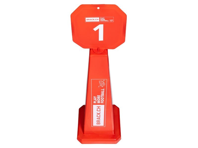 BRACK.CH Play More Football Pylonen, 8 Stk. 8 Beschriftete Pylonen