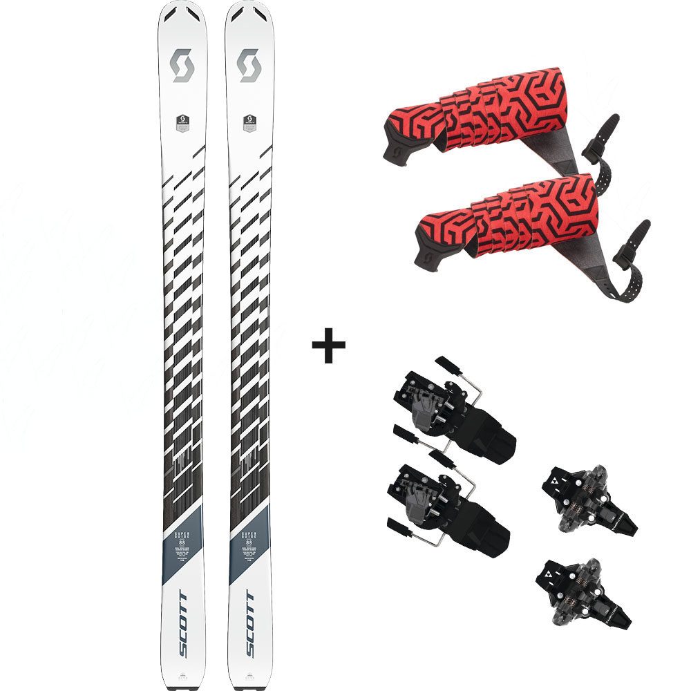 Scott Superguide 88 22/23 Tourenski Komplettset & Fischer Bindung & Fell
