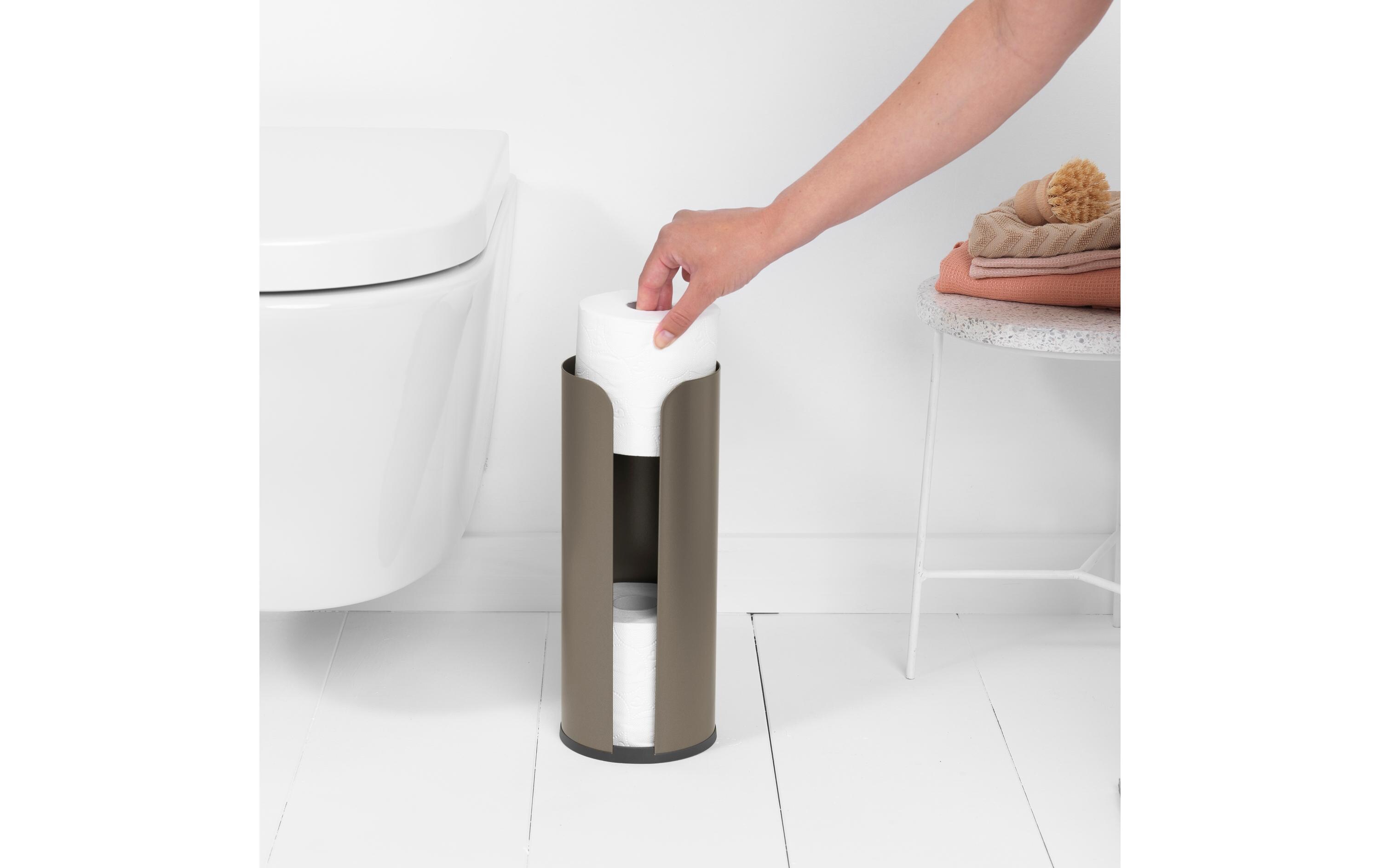 Toilettenpapierhalter ReNew für 3 Rollen, PlatinumWC-Rollenhalter