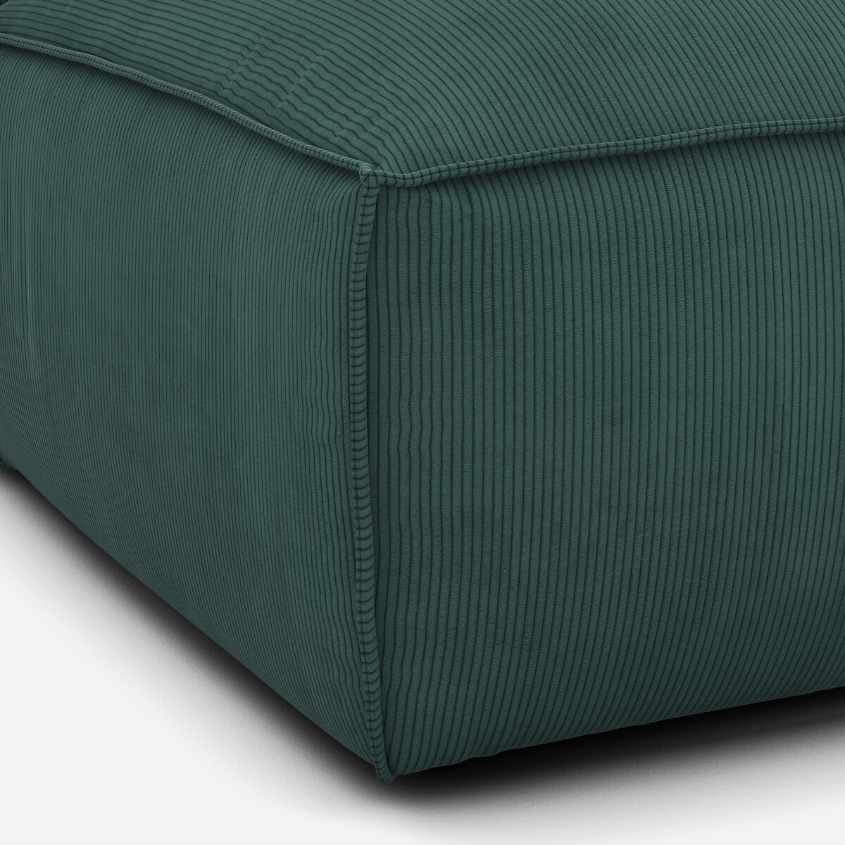 LA REDOUTE INTERIEURS<br>Sofá lounge, direito, veludo cotelê, Seven