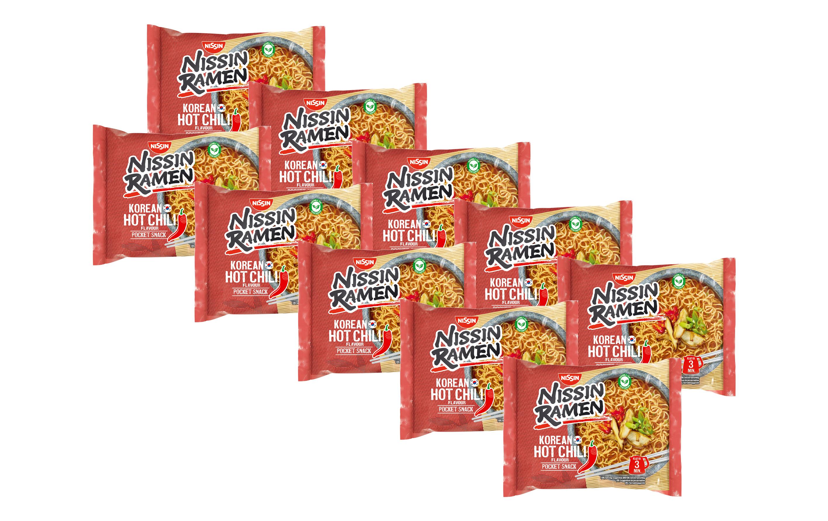 Ramen Korea Chili 10x 65 gSuppe mit Instantnudeln