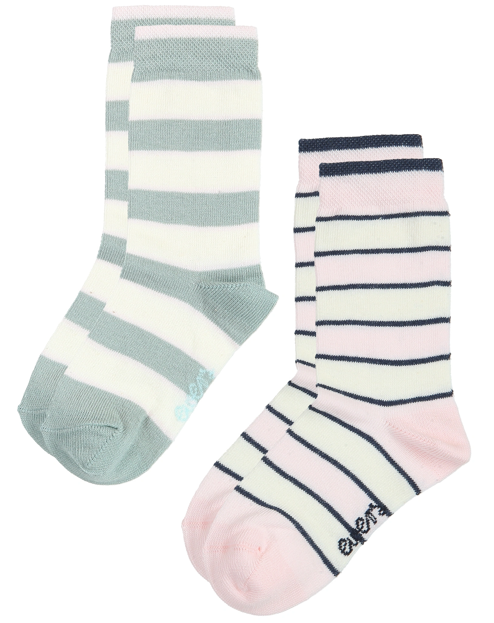 Strümpfe PUNKTE/RINGEL 6er Pack in rosa/mint