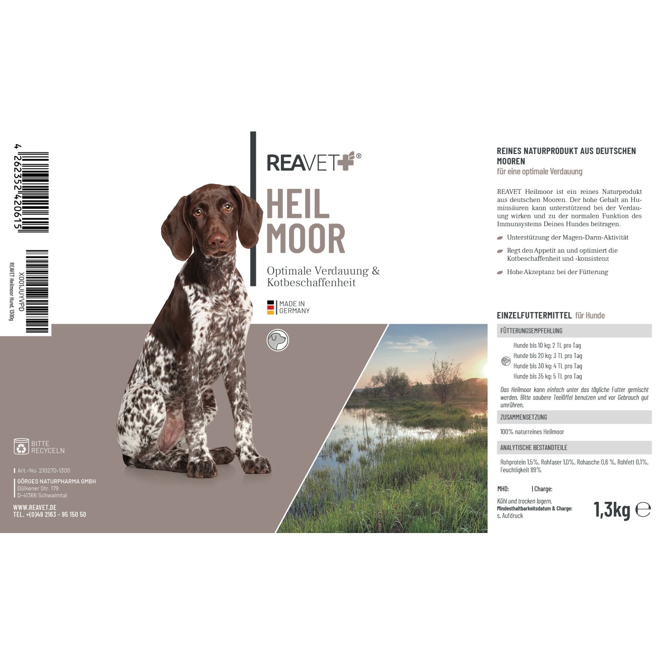 REAVET Heilmoor 1,3kg