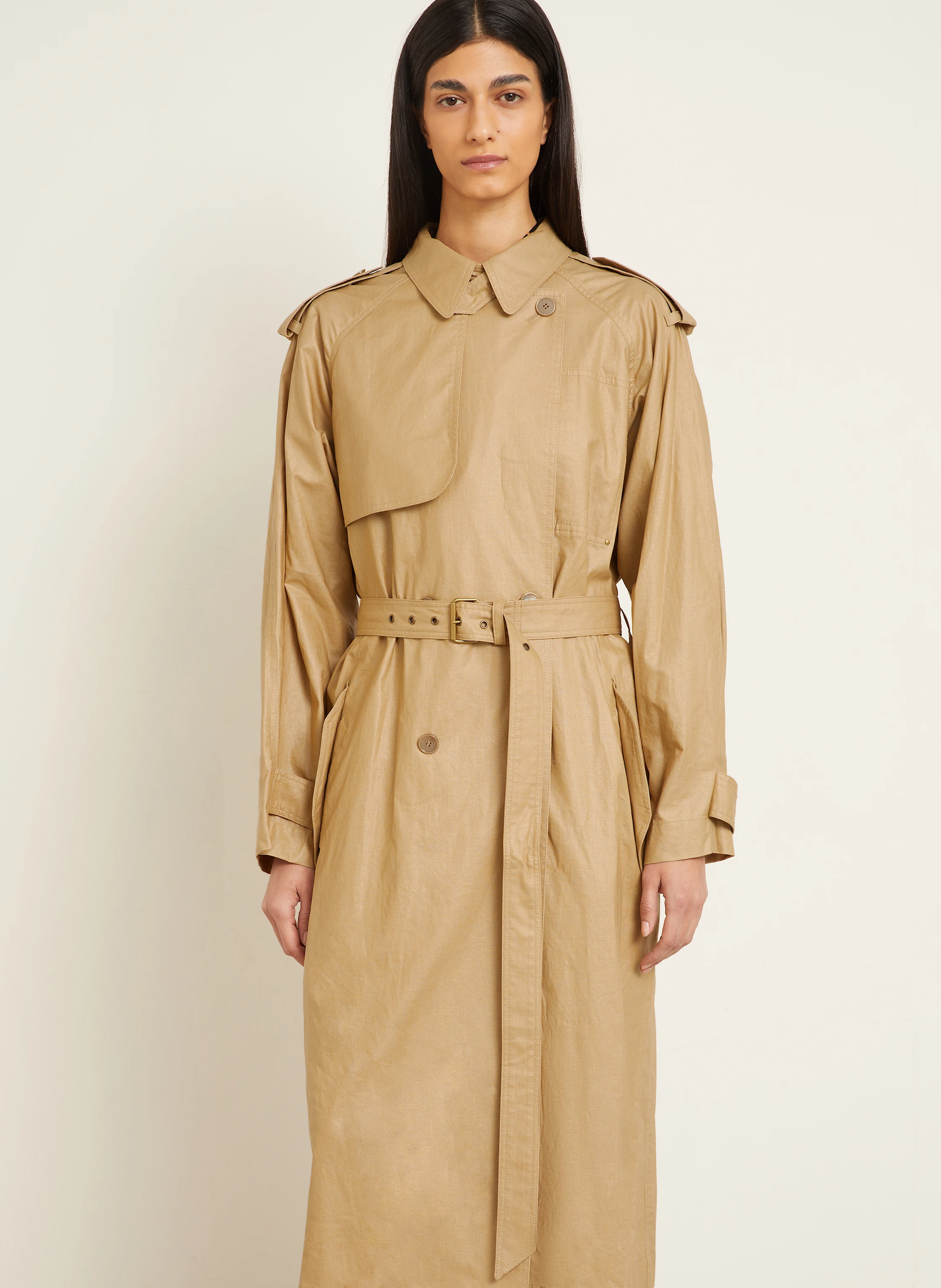 ISABEL MARANT Trenchcoat FREANNE mit Leinen