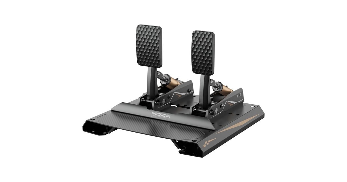 MOZACRP2 Load Cell Pedals (Throttle + Brake)  (Zwart)