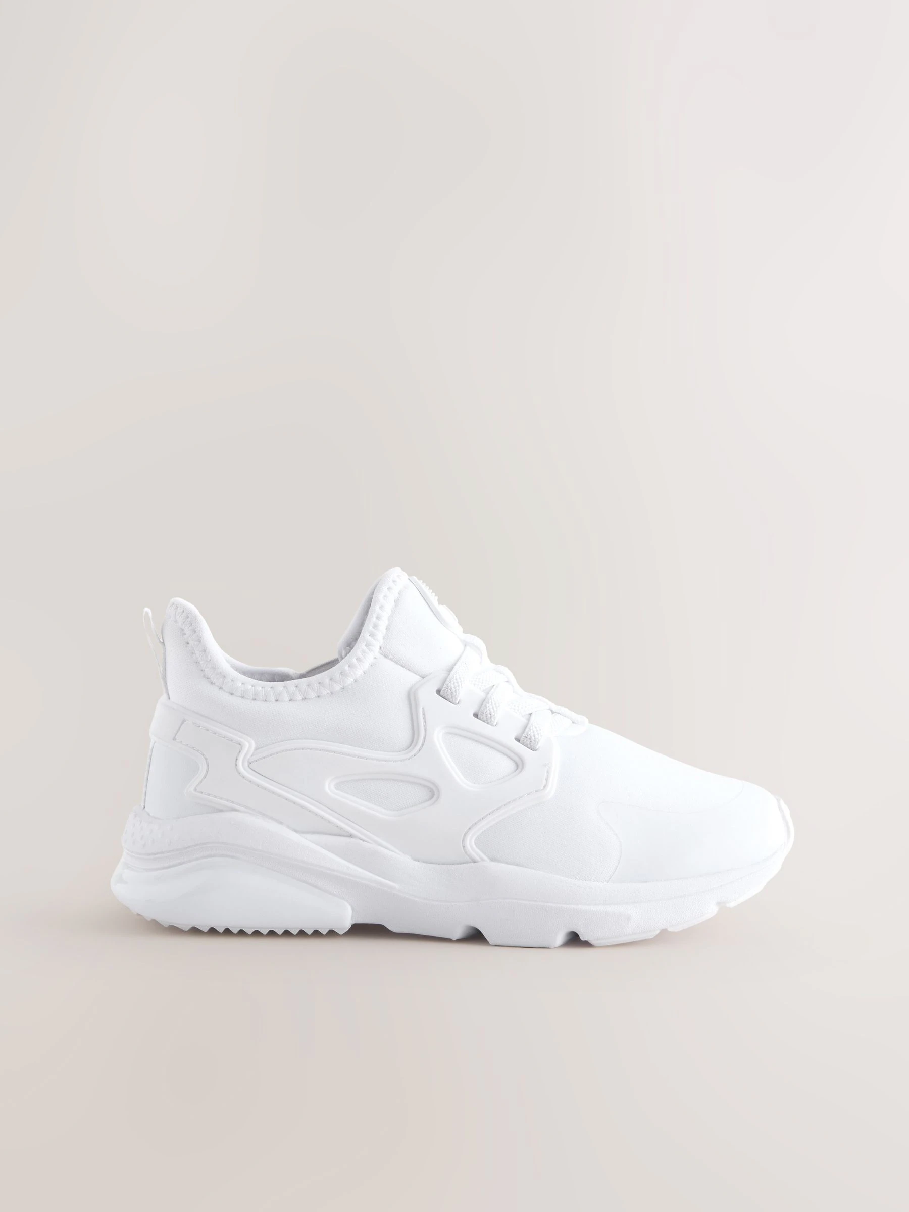 Wit - Elastische sportschoenen