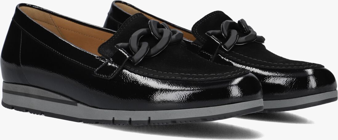 zwarte gabor loafers 415.1