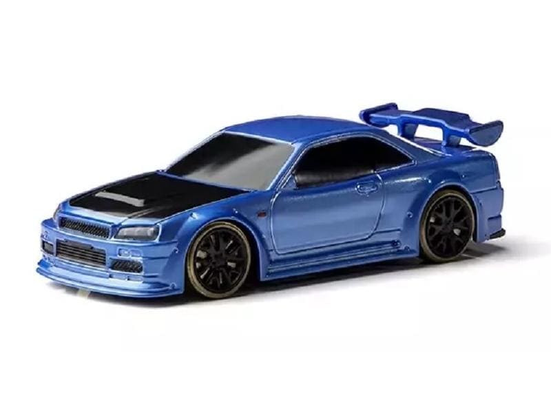 Turbo Racing Micro Drift C64, Blau RTR, 1:76 Vollwertiges RC-Auto im micro Format