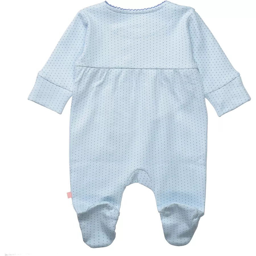Staccato Overall soft blue dot gemustert
