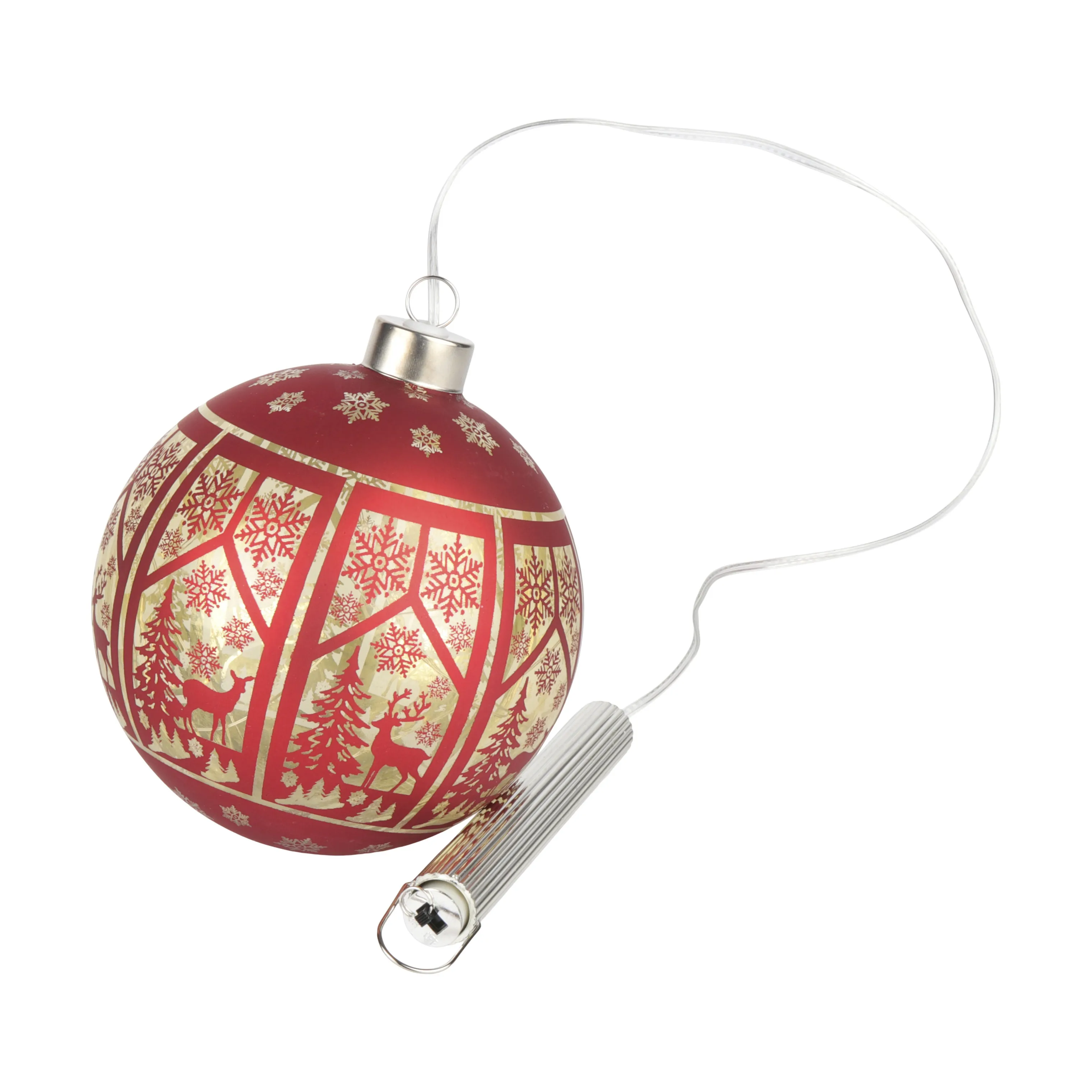 Casa Christmas LED-julekugle