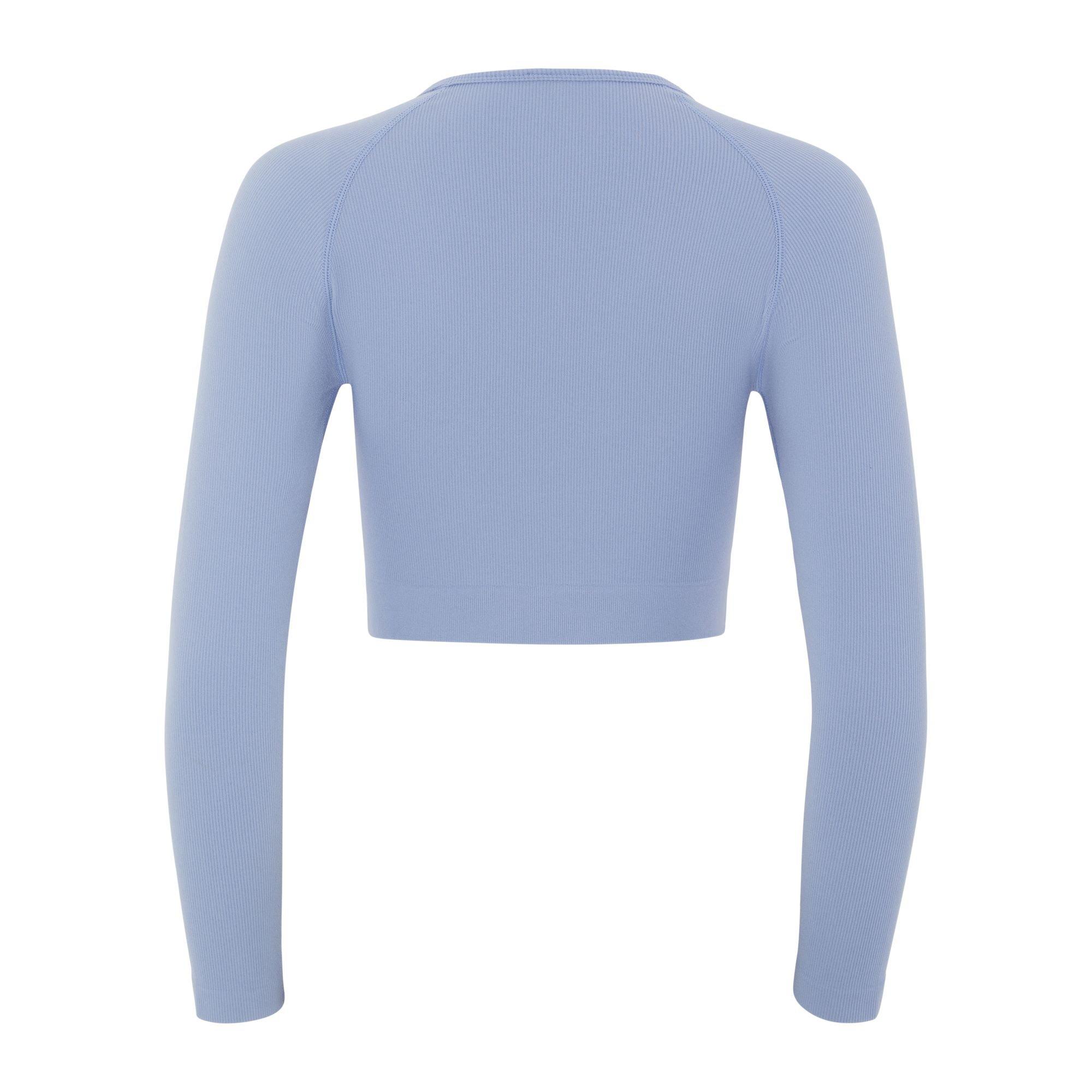 HIIT Seamless Ribbed Long Sleeve Cropped Top