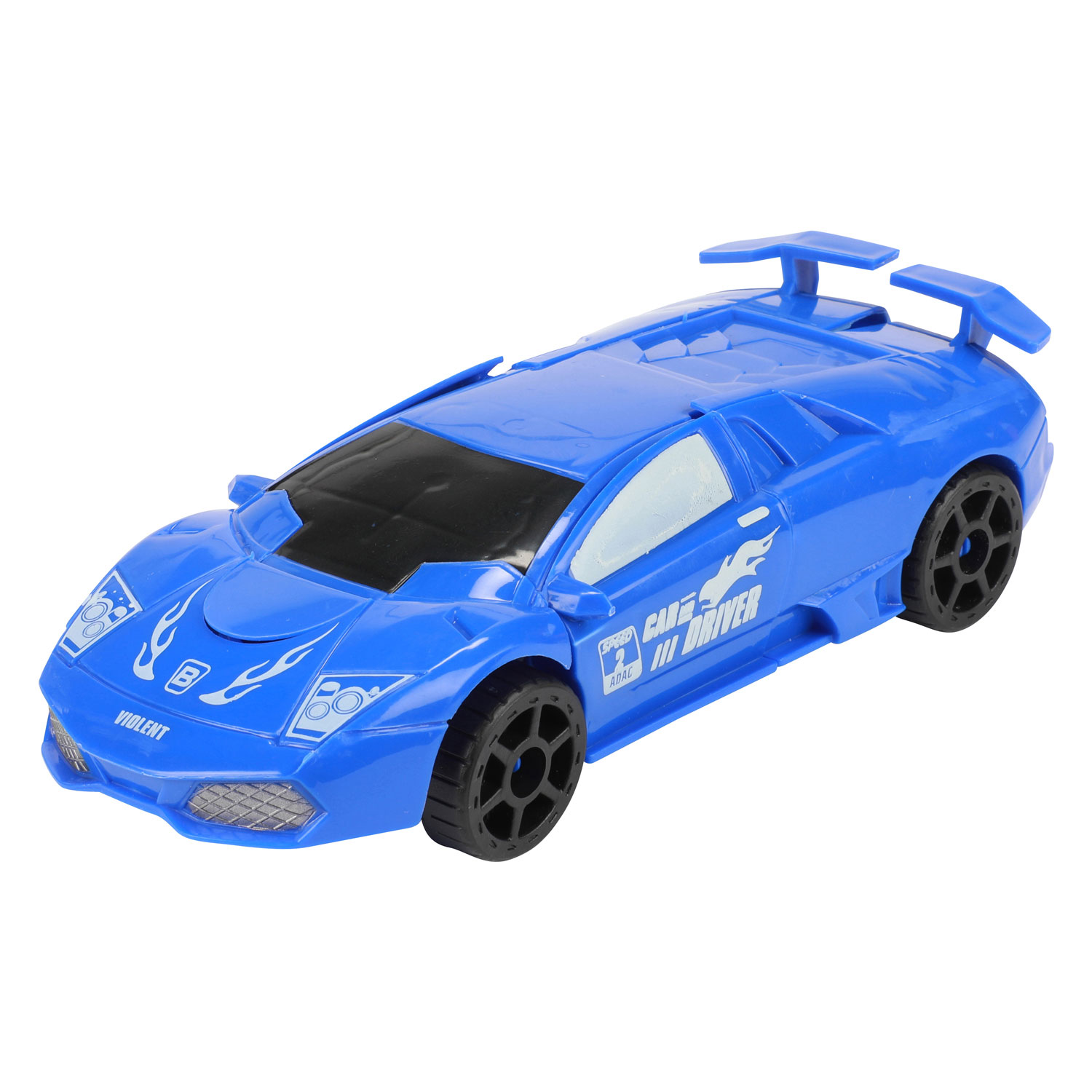 Roboforces Transformeer Auto Robot Blauw