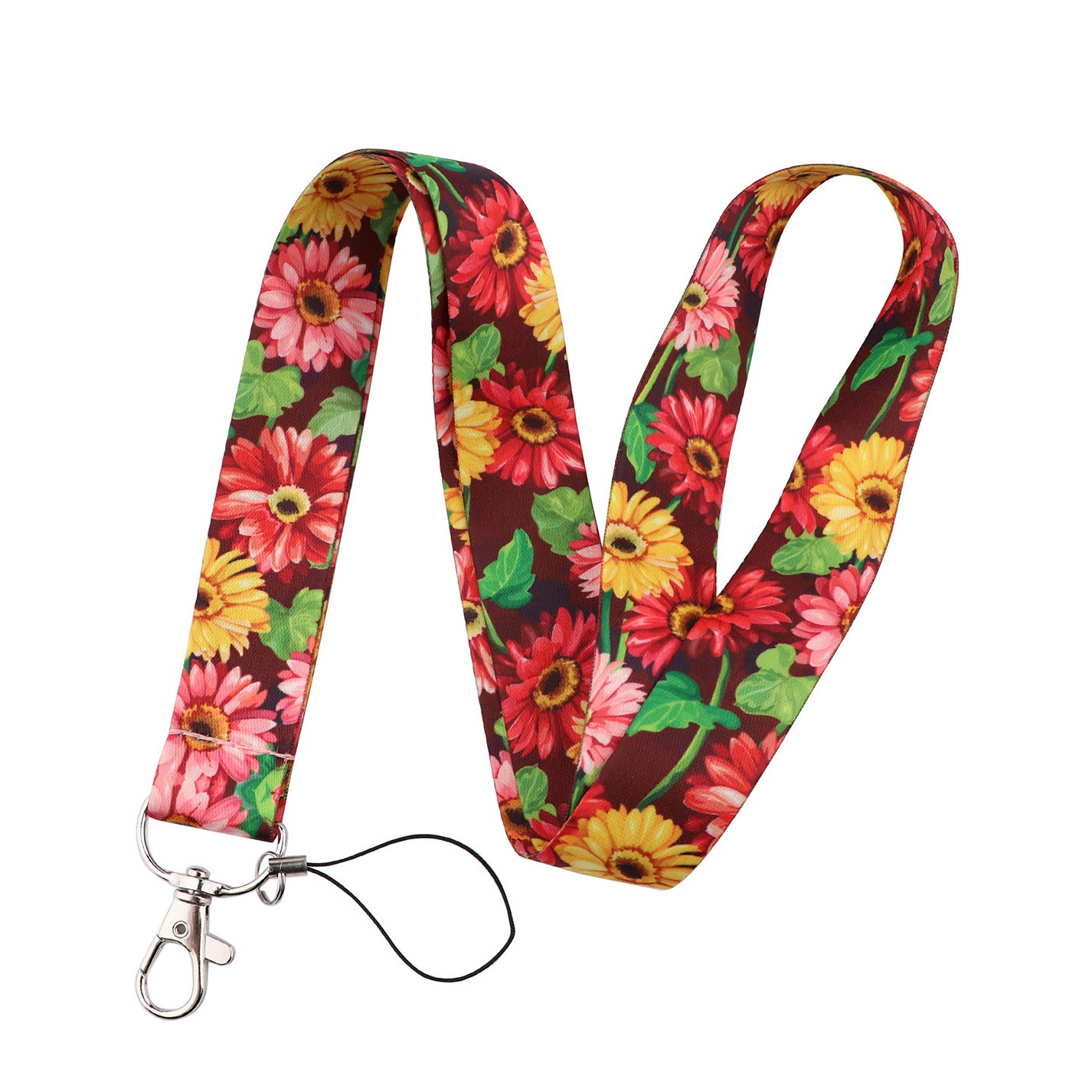 (45cm) Universal Necklace Handykette Schlüsselband Umhängeband für Handy Hülle   Phone Strap - Gerbera
